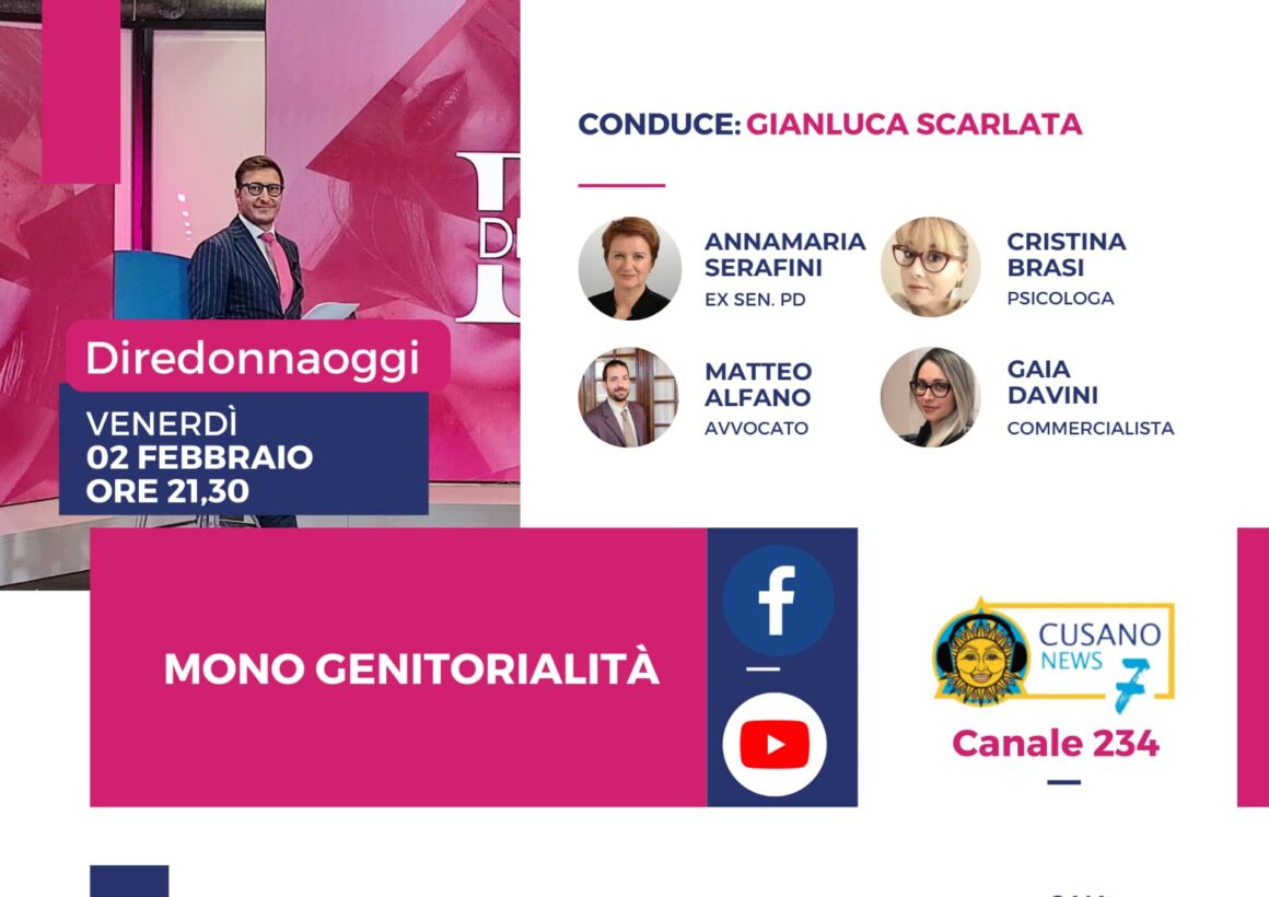 DIRE DONNA OGGI –  Mono genitorialità