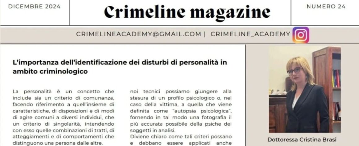 L’importanza dell’identificazione dei Disturbi di Personalità in ambito criminologico